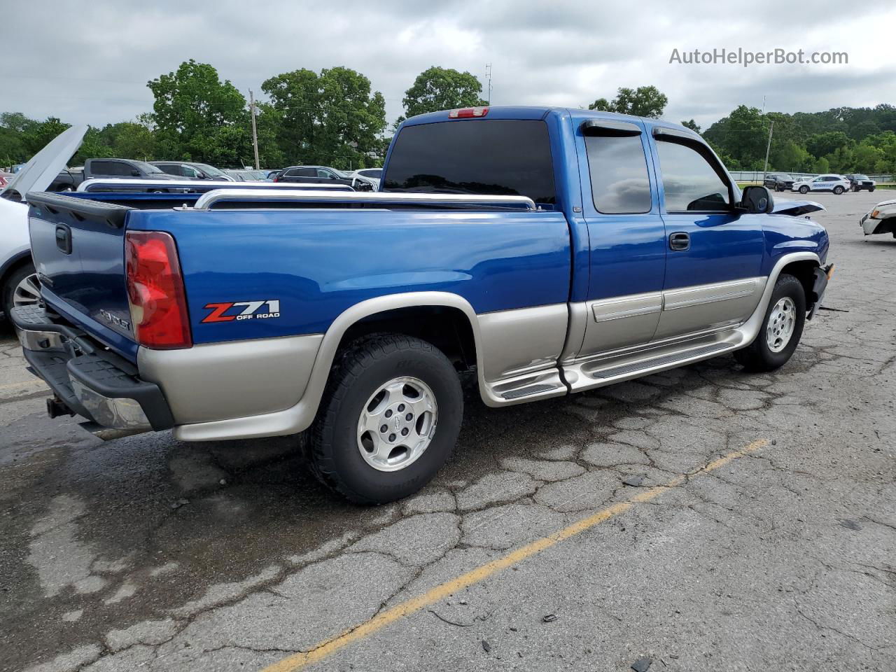 2003 Chevrolet Silverado K1500 Blue vin: 2GCEK19T731230422