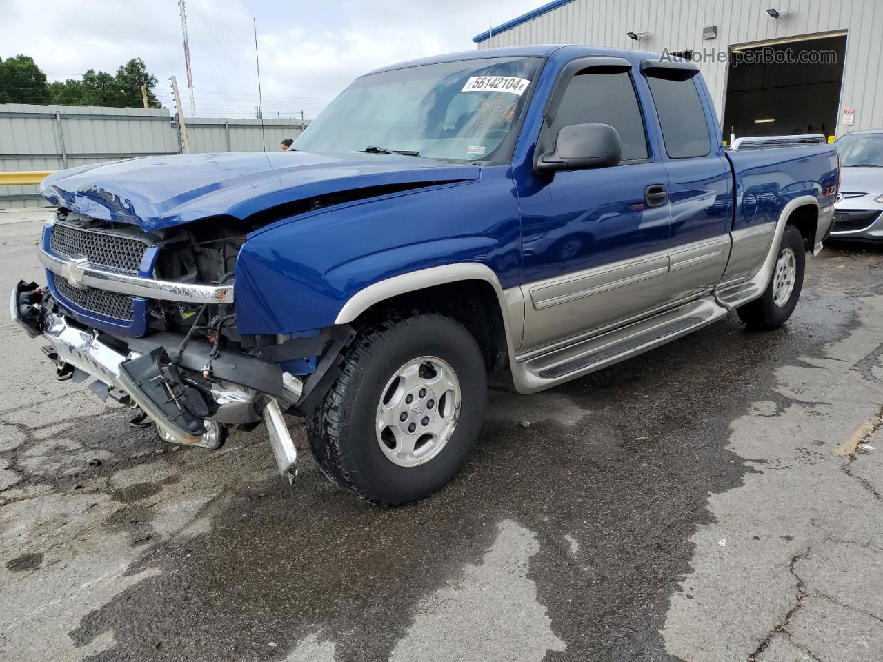 2003 Chevrolet Silverado K1500 Blue vin: 2GCEK19T731230422