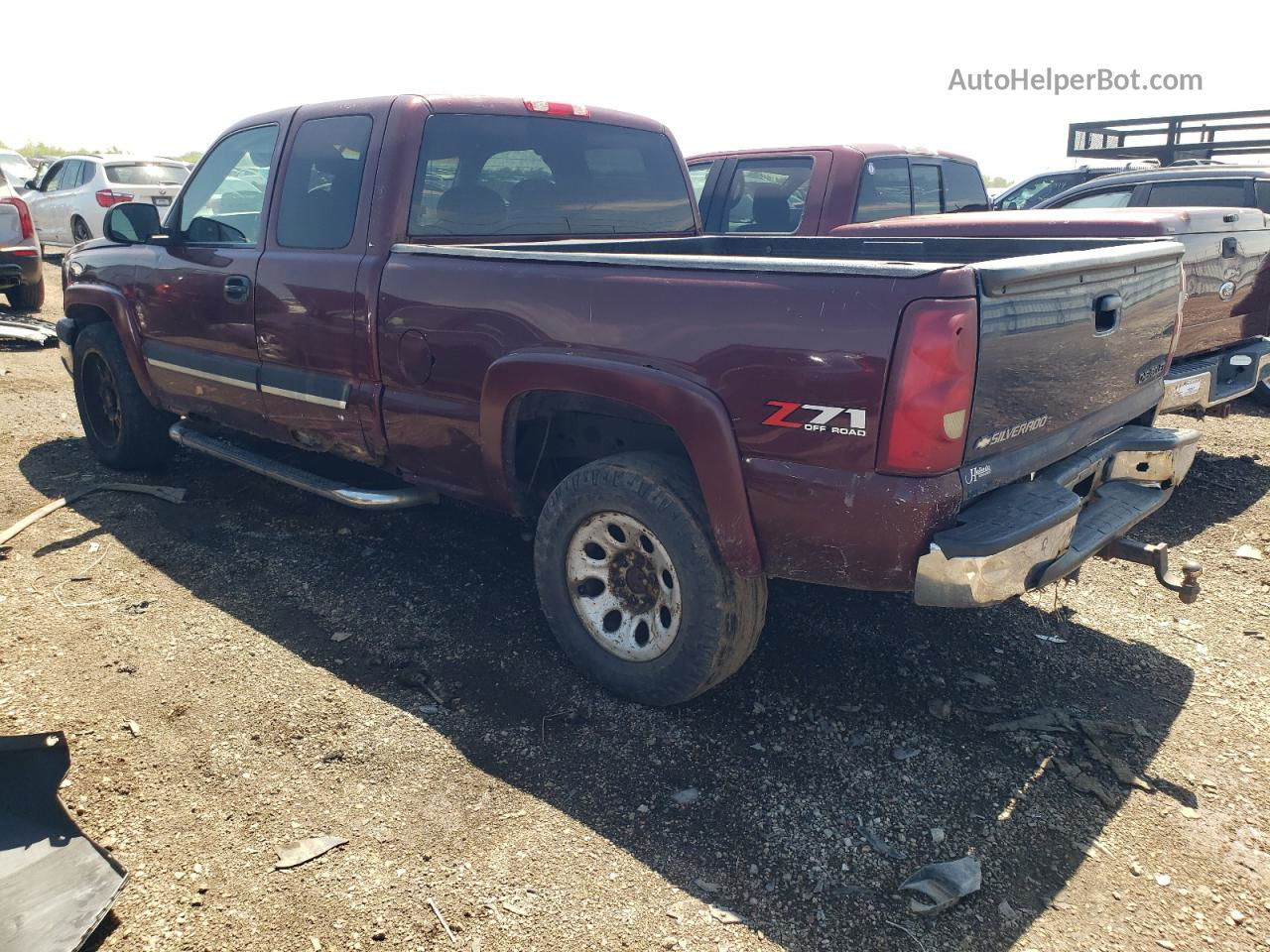 2003 Chevrolet Silverado K1500 Burgundy vin: 2GCEK19T731263131