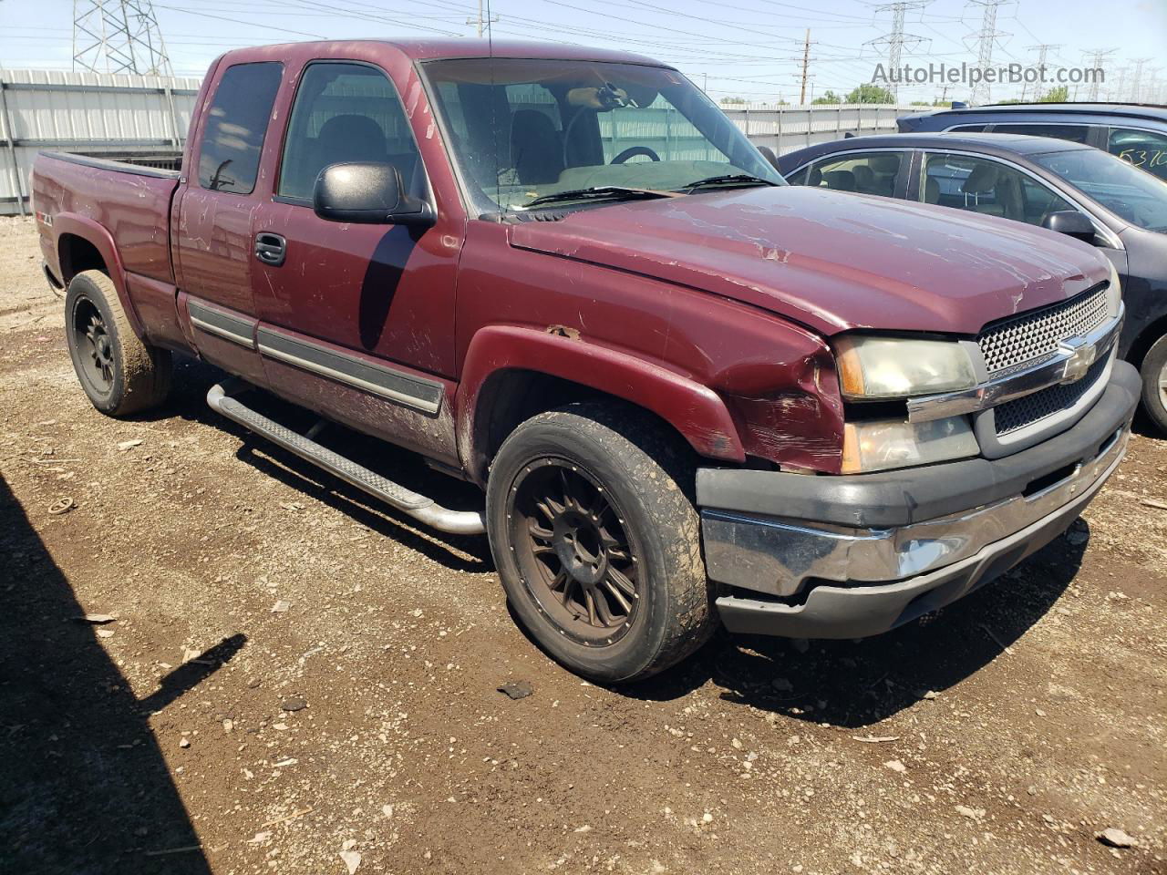 2003 Chevrolet Silverado K1500 Burgundy vin: 2GCEK19T731263131