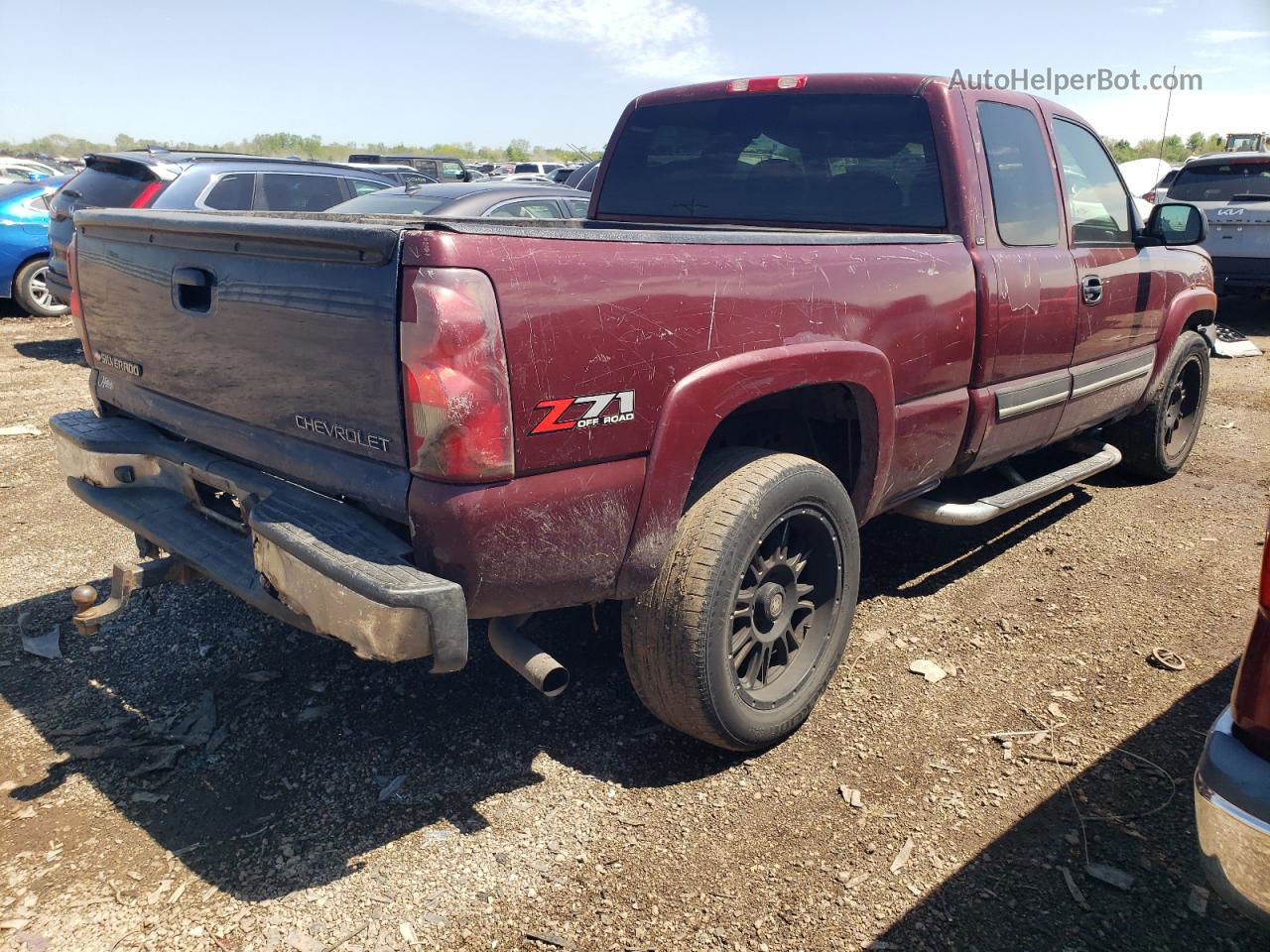 2003 Chevrolet Silverado K1500 Бордовый vin: 2GCEK19T731263131