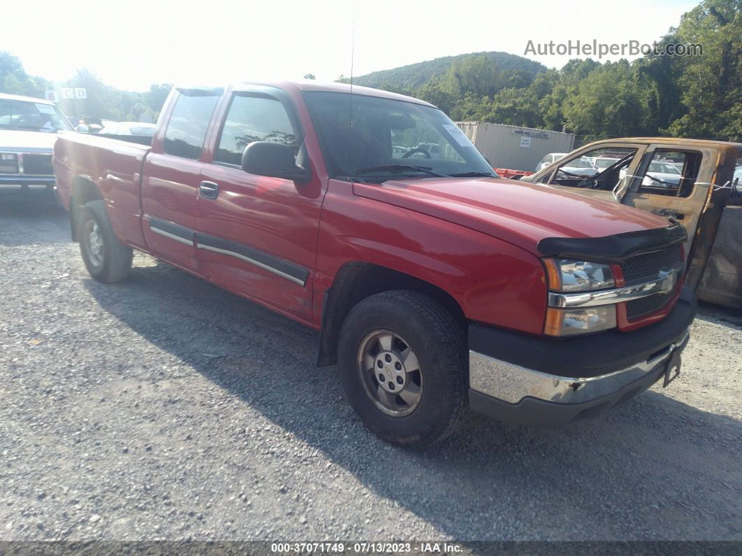 2003 Chevrolet Silverado 1500 Ls Red vin: 2GCEK19TX31212254