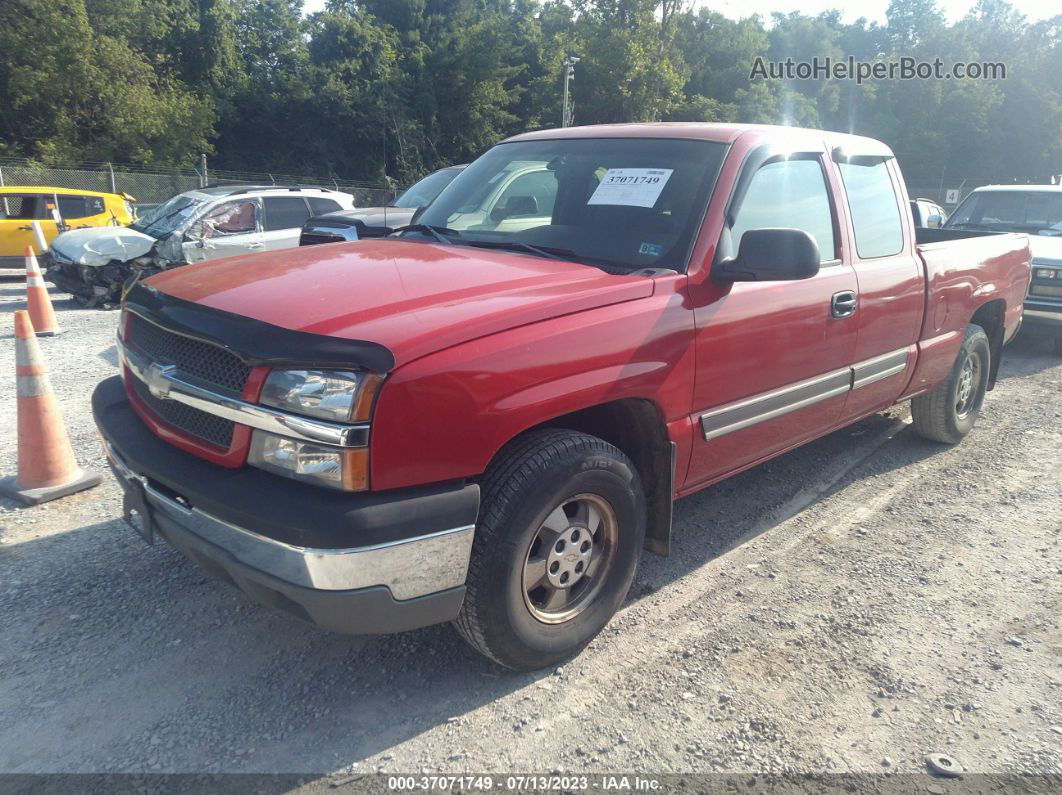 2003 Chevrolet Silverado 1500 Ls Red vin: 2GCEK19TX31212254