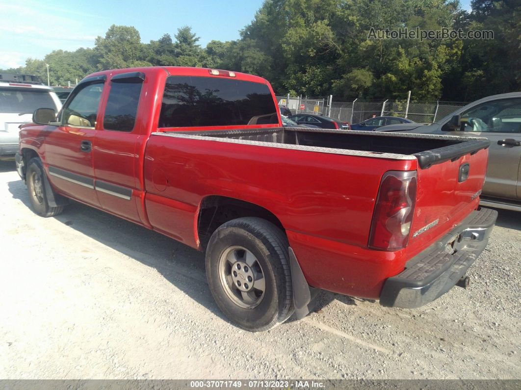 2003 Chevrolet Silverado 1500 Ls Red vin: 2GCEK19TX31212254