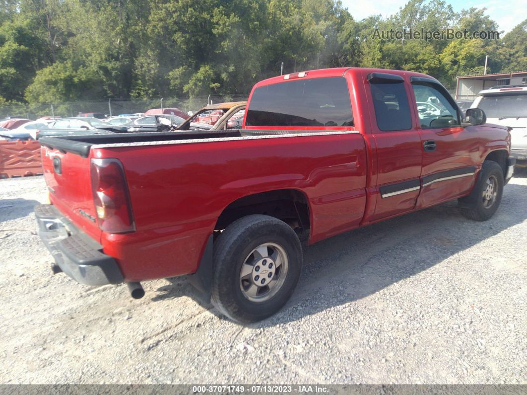 2003 Chevrolet Silverado 1500 Ls Red vin: 2GCEK19TX31212254