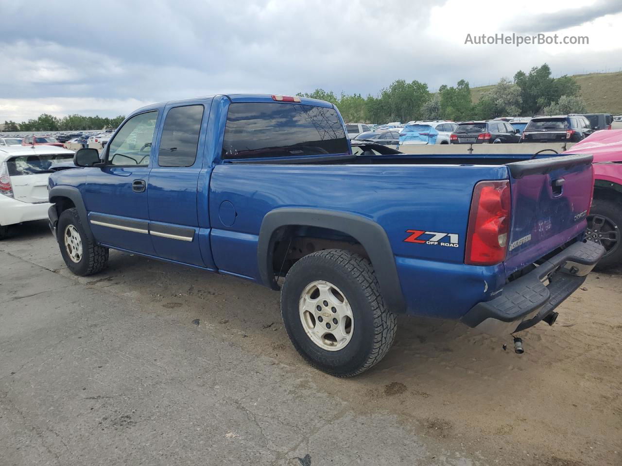 2003 Chevrolet Silverado K1500 Blue vin: 2GCEK19TX31386700