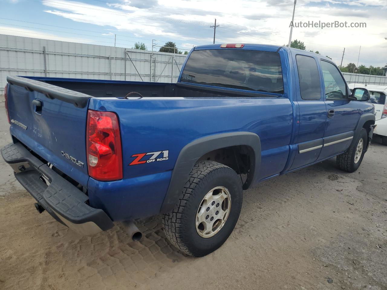 2003 Chevrolet Silverado K1500 Blue vin: 2GCEK19TX31386700