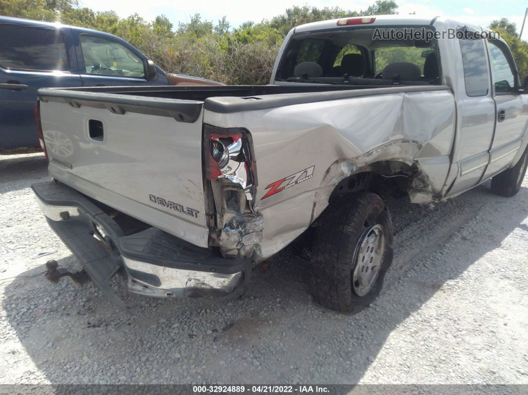 2004 Chevrolet Silverado 1500 Z71 Silver vin: 2GCEK19TX41234739