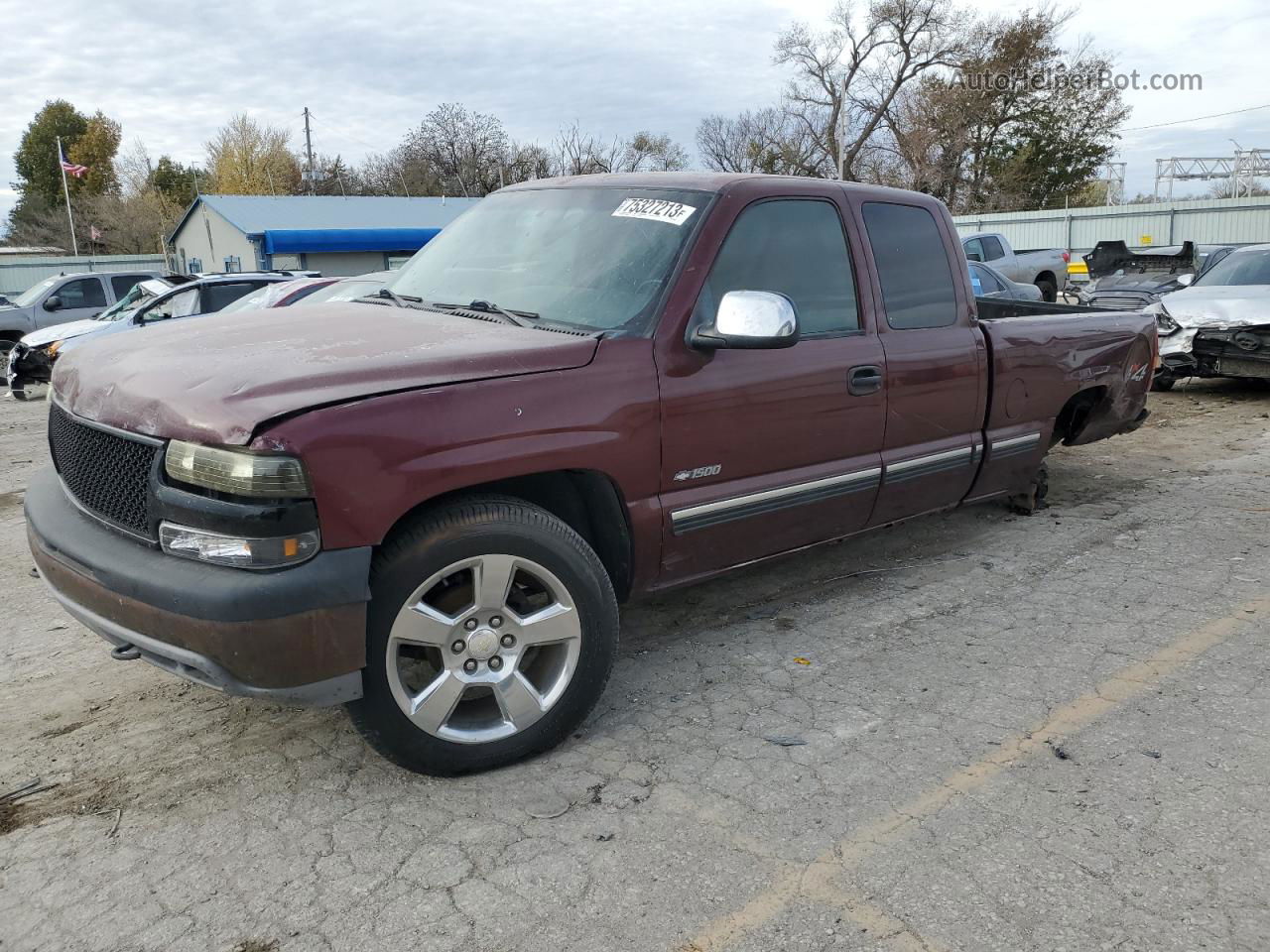 2001 Chevrolet Silverado K1500 Бордовый vin: 2GCEK19V411189911