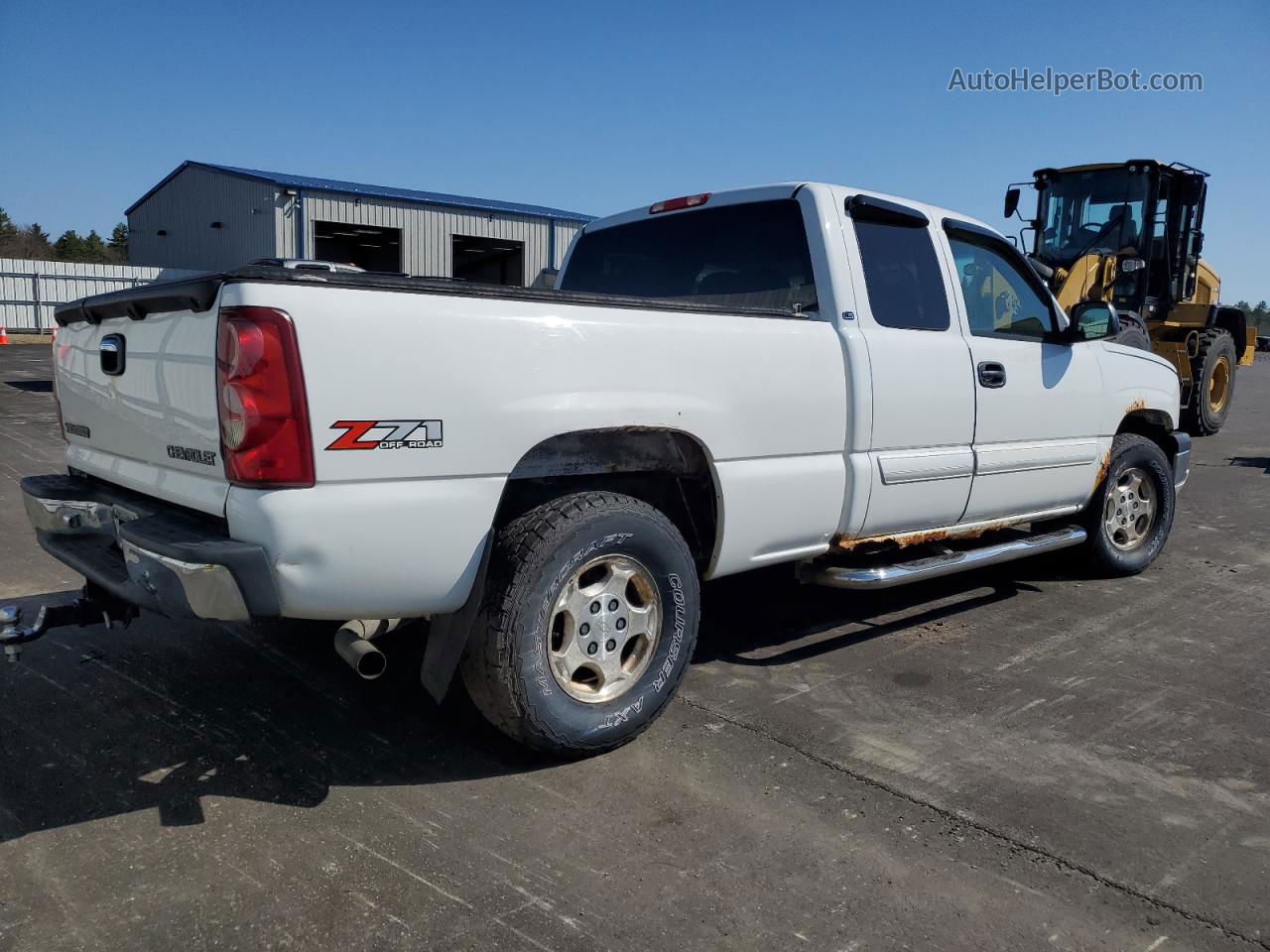 2003 Chevrolet Silverado K1500 White vin: 2GCEK19V431348591