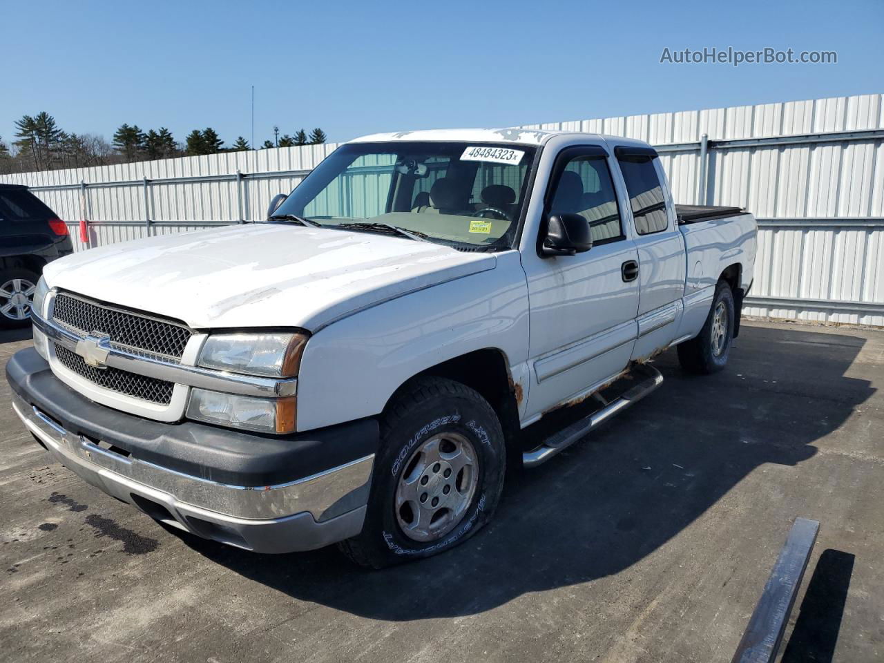 2003 Chevrolet Silverado K1500 White vin: 2GCEK19V431348591