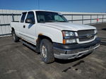 2003 Chevrolet Silverado K1500 White vin: 2GCEK19V431348591