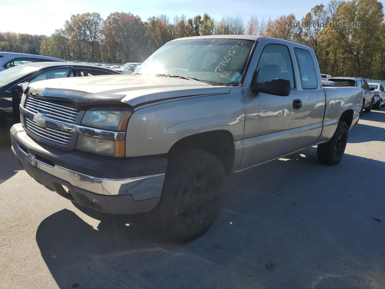 2003 Chevrolet Silverado K1500 Beige vin: 2GCEK19V731203402