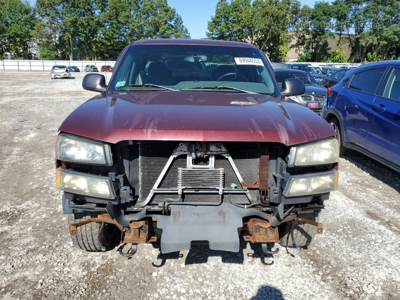 2003 Chevrolet Silverado K1500 Maroon vin: 2GCEK19V831286886