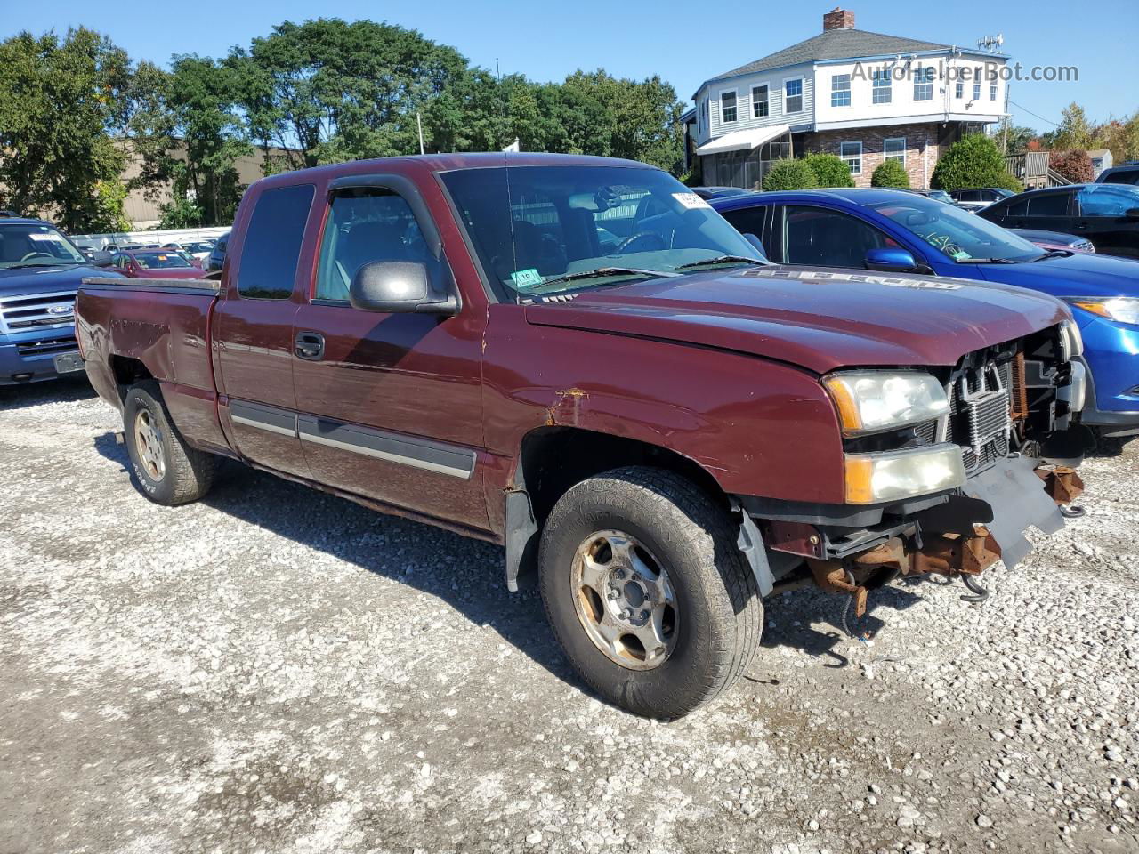 2003 Chevrolet Silverado K1500 Темно-бордовый vin: 2GCEK19V831286886