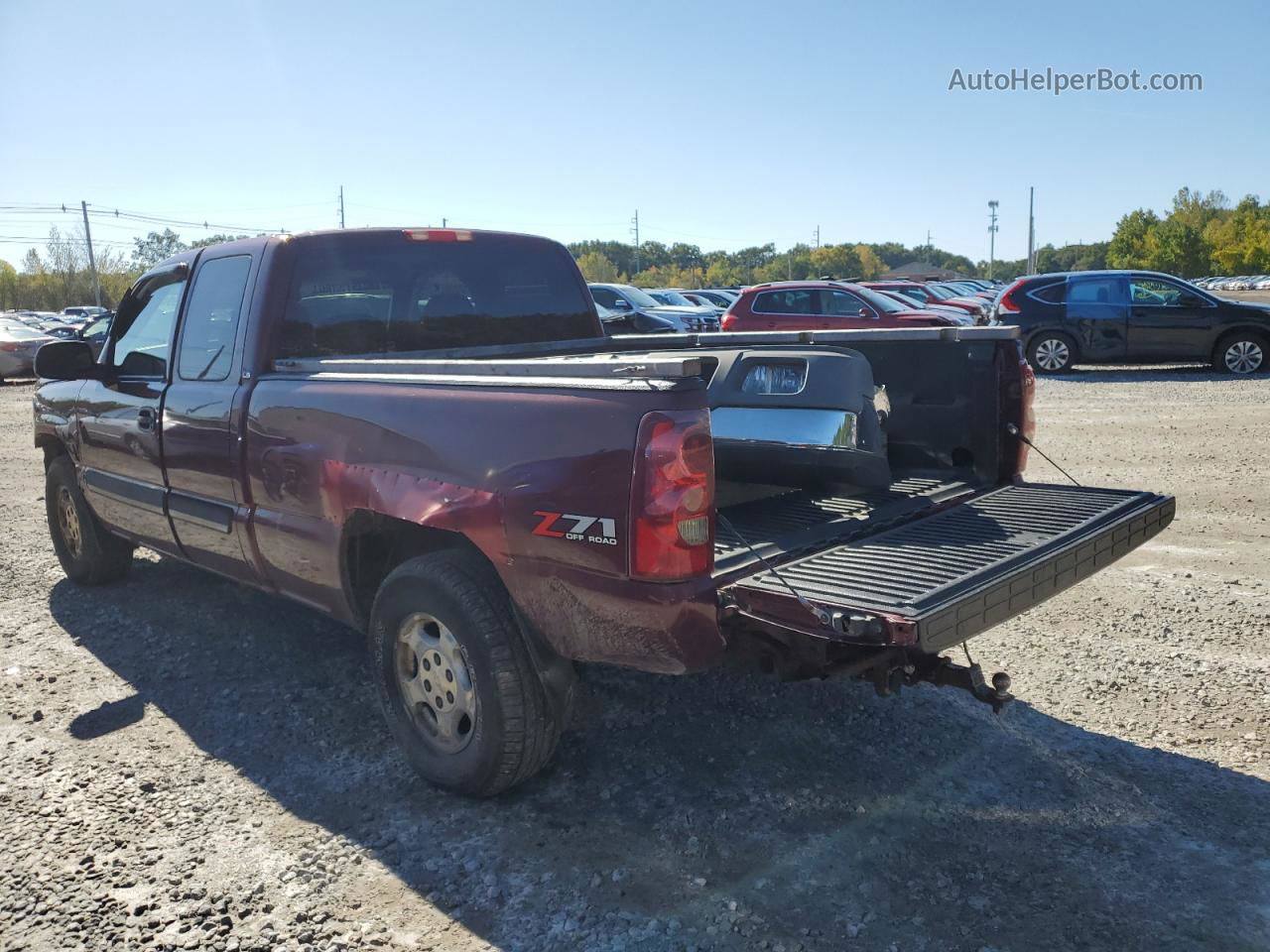 2003 Chevrolet Silverado K1500 Темно-бордовый vin: 2GCEK19V831286886