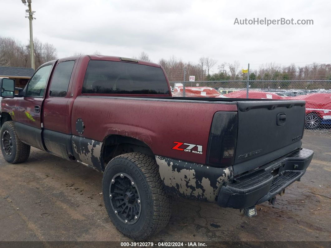 2003 Chevrolet Silverado 1500 Ls Maroon vin: 2GCEK19V931188370