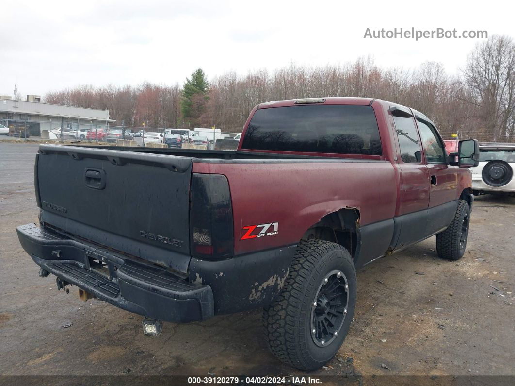 2003 Chevrolet Silverado 1500 Ls Maroon vin: 2GCEK19V931188370