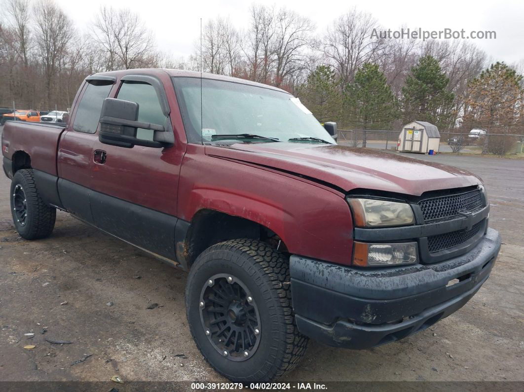 2003 Chevrolet Silverado 1500 Ls Maroon vin: 2GCEK19V931188370