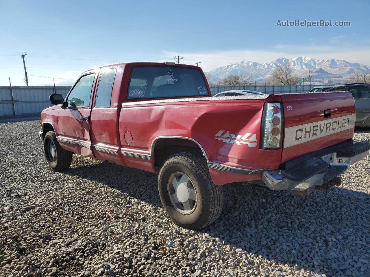 1993 Chevrolet Gmt-400 K2500 Red vin: 2GCFK29K3P1183123