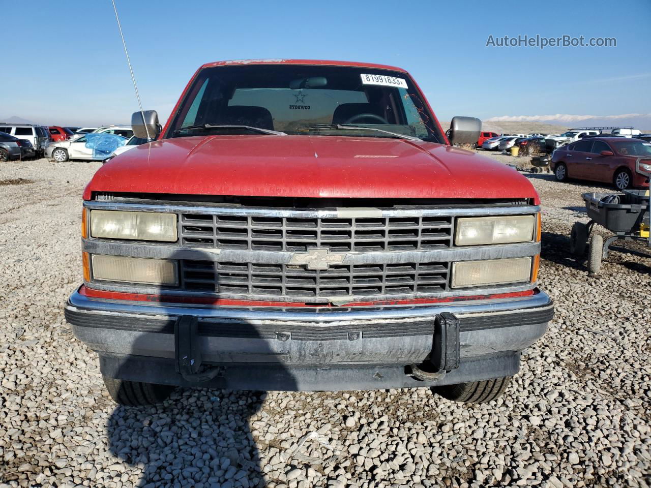 1993 Chevrolet Gmt-400 K2500 Red vin: 2GCFK29K3P1183123