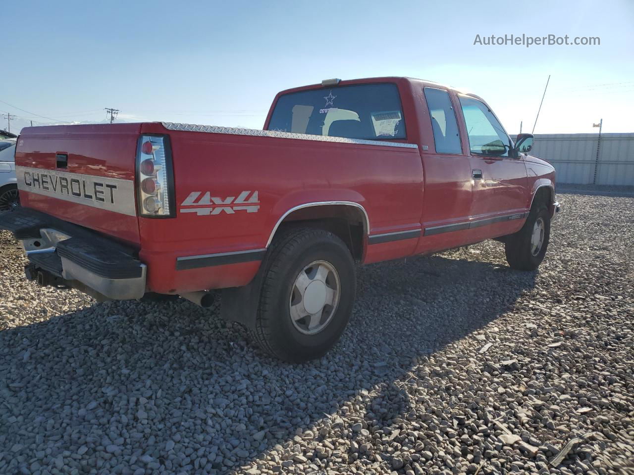 1993 Chevrolet Gmt-400 K2500 Red vin: 2GCFK29K3P1183123