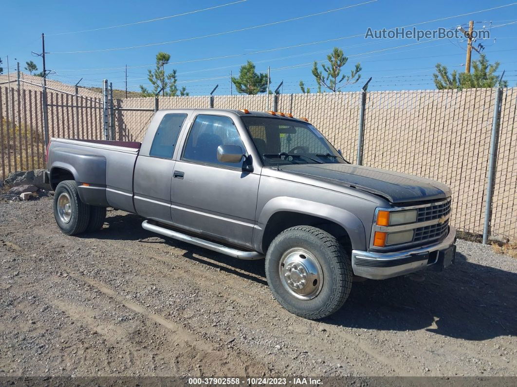 1993 Chevrolet Gmt-400 K3500 Gray vin: 2GCHK39F8P1137451