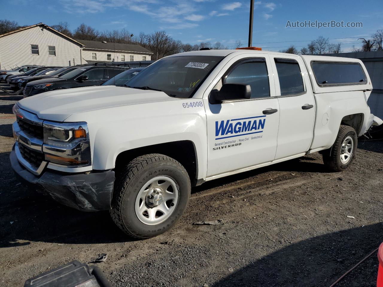 2019 Chevrolet Silverado Ld C1500 White vin: 2GCRCNEC8K1186537