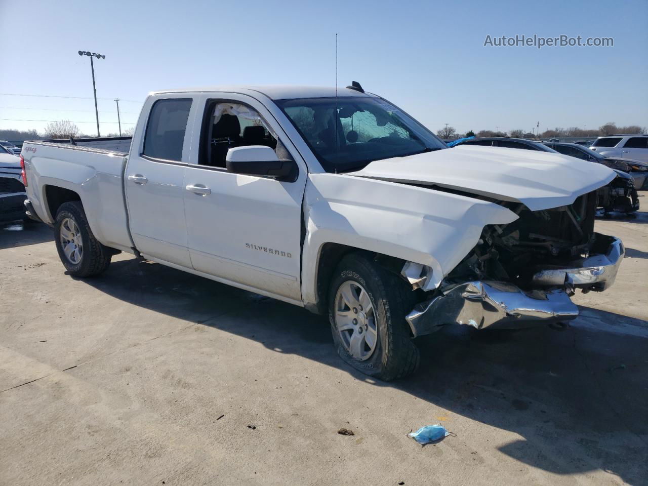 2019 Chevrolet Silverado Ld K1500 Lt White vin: 2GCVKPEC1K1151271