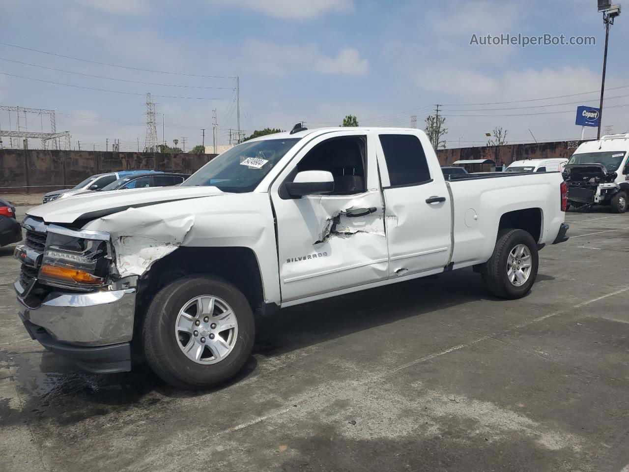 2019 Chevrolet Silverado Ld K1500 Lt White vin: 2GCVKPEC5K1106205