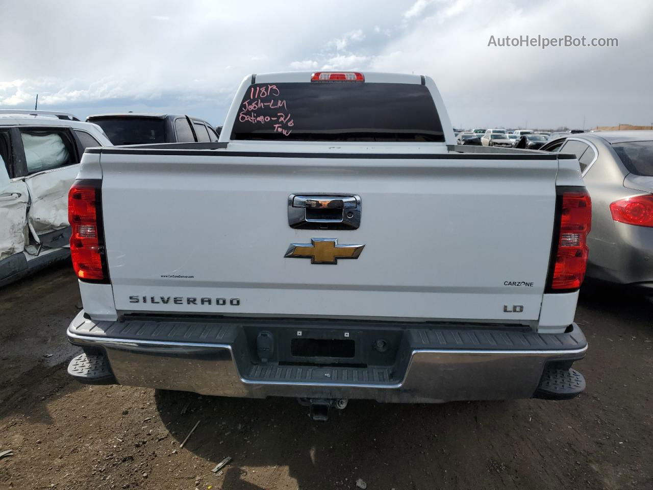 2019 Chevrolet Silverado Ld K1500 Lt White vin: 2GCVKPEC6K1219502