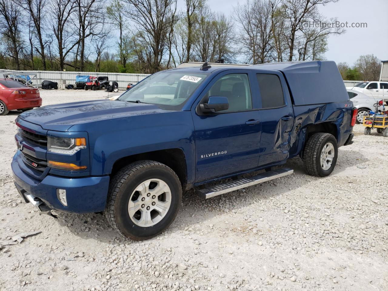 2018 Chevrolet Silverado K1500 Lt Blue vin: 2GCVKREC3J1108660