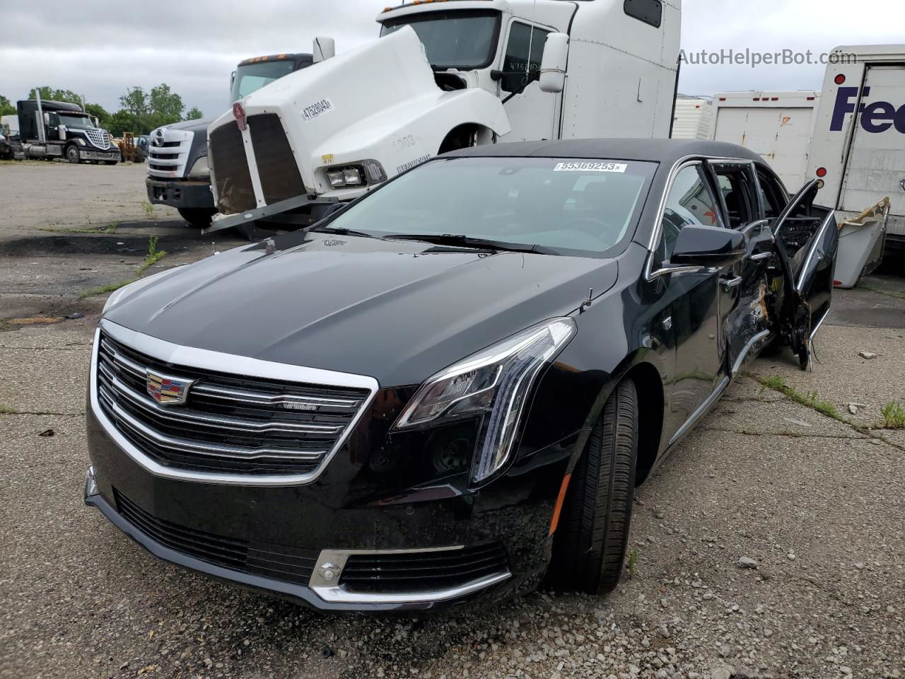 2019 Cadillac Xts Limousine Black vin: 2GEXG6U32K9550138