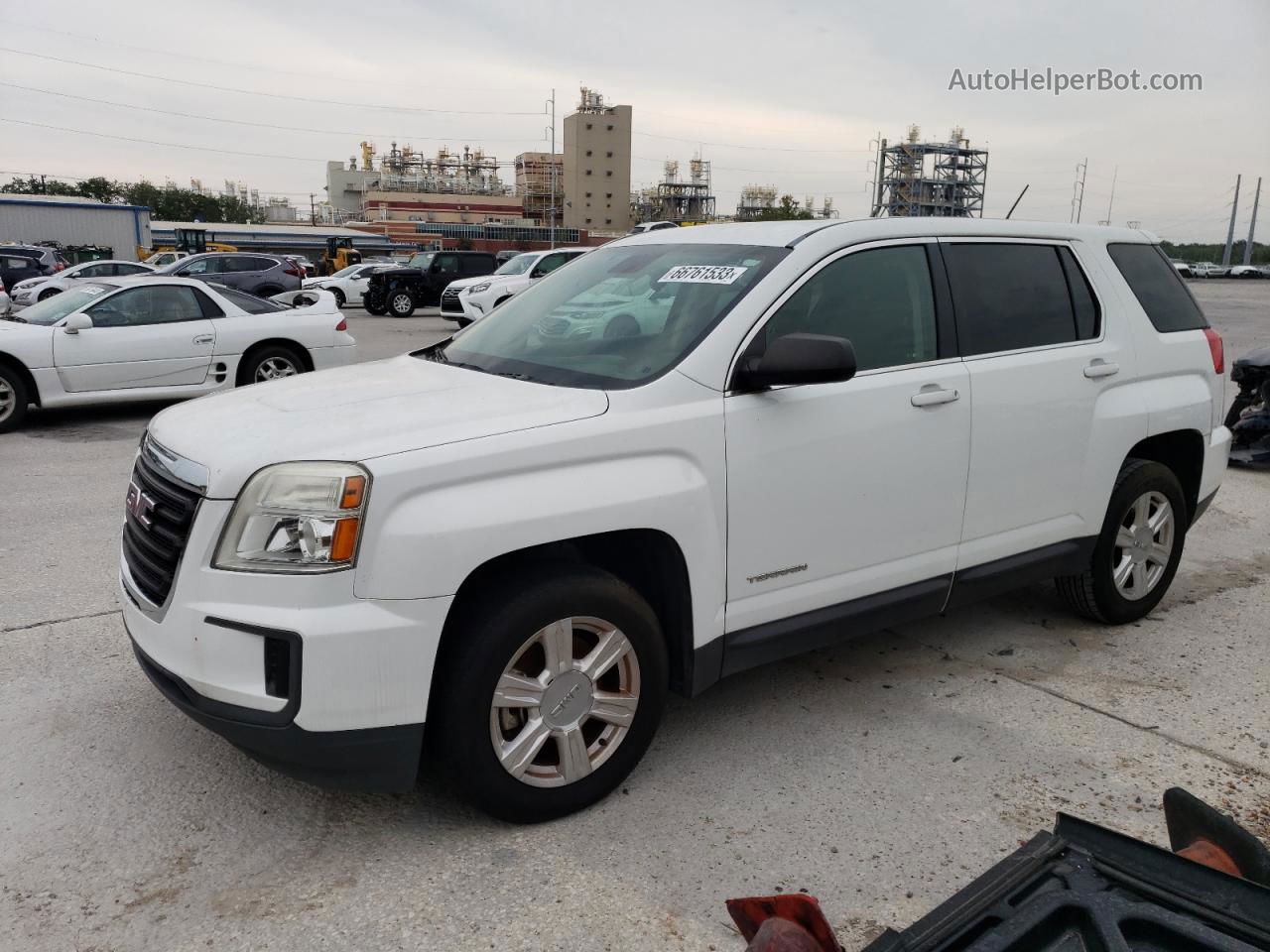 2016 Gmc Terrain Sl White vin: 2GKALLEK4G6146947