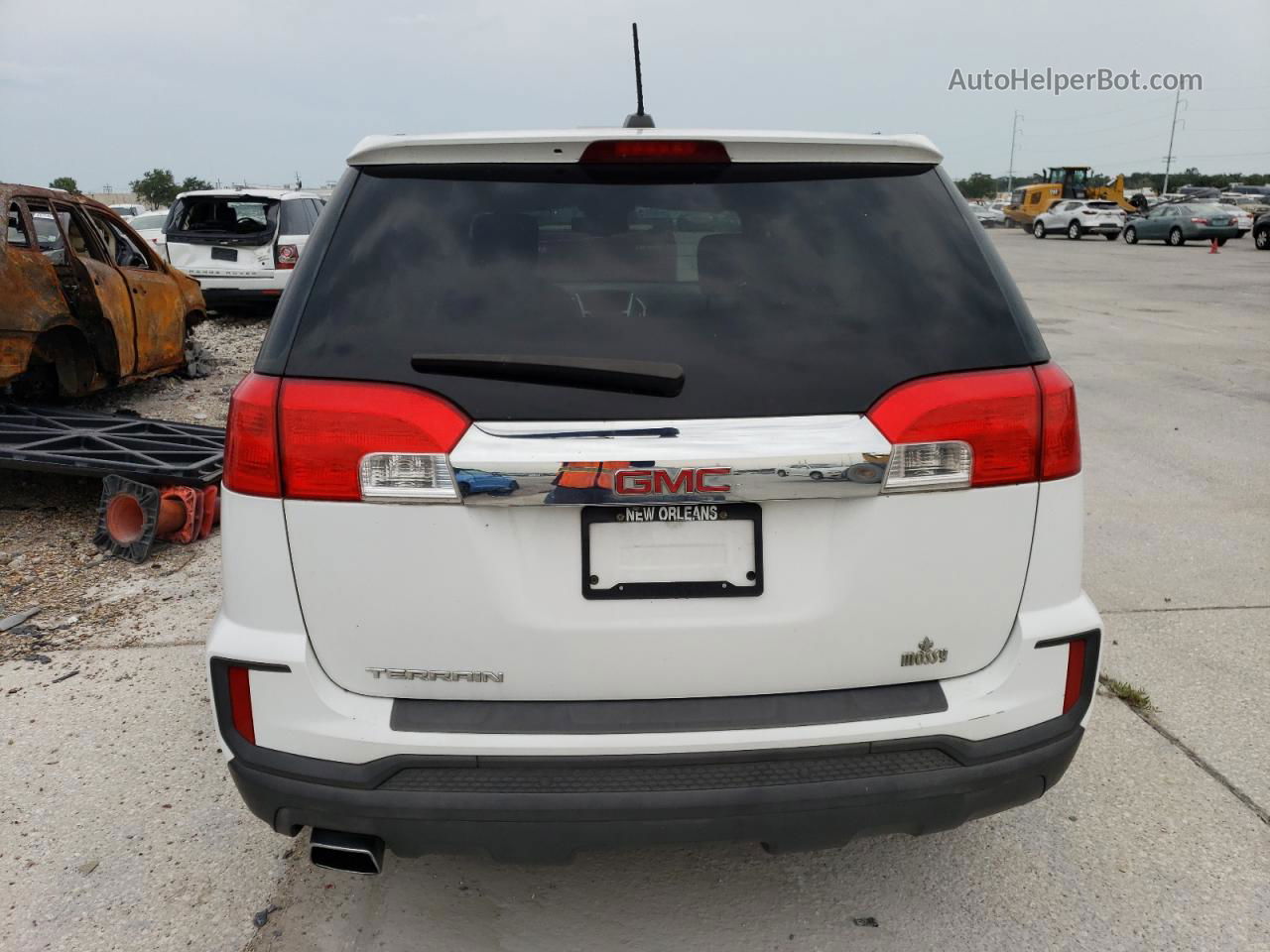 2016 Gmc Terrain Sl White vin: 2GKALLEK4G6146947