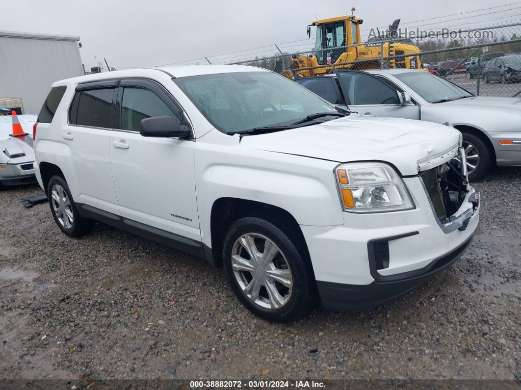 2017 Gmc Terrain Sl White vin: 2GKALLEK9H6228450