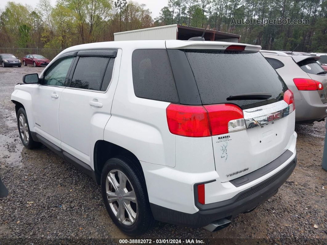 2017 Gmc Terrain Sl White vin: 2GKALLEK9H6228450