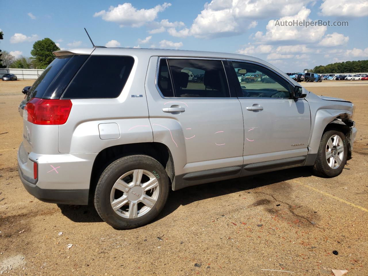 2016 Gmc Terrain Sle Серебряный vin: 2GKALMEK0G6164626