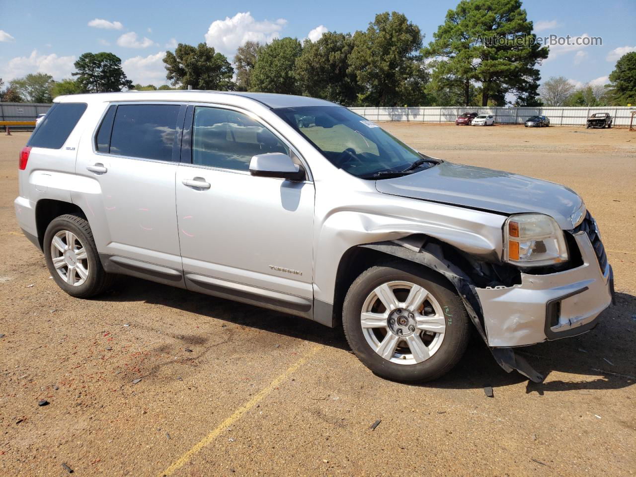 2016 Gmc Terrain Sle Silver vin: 2GKALMEK0G6164626