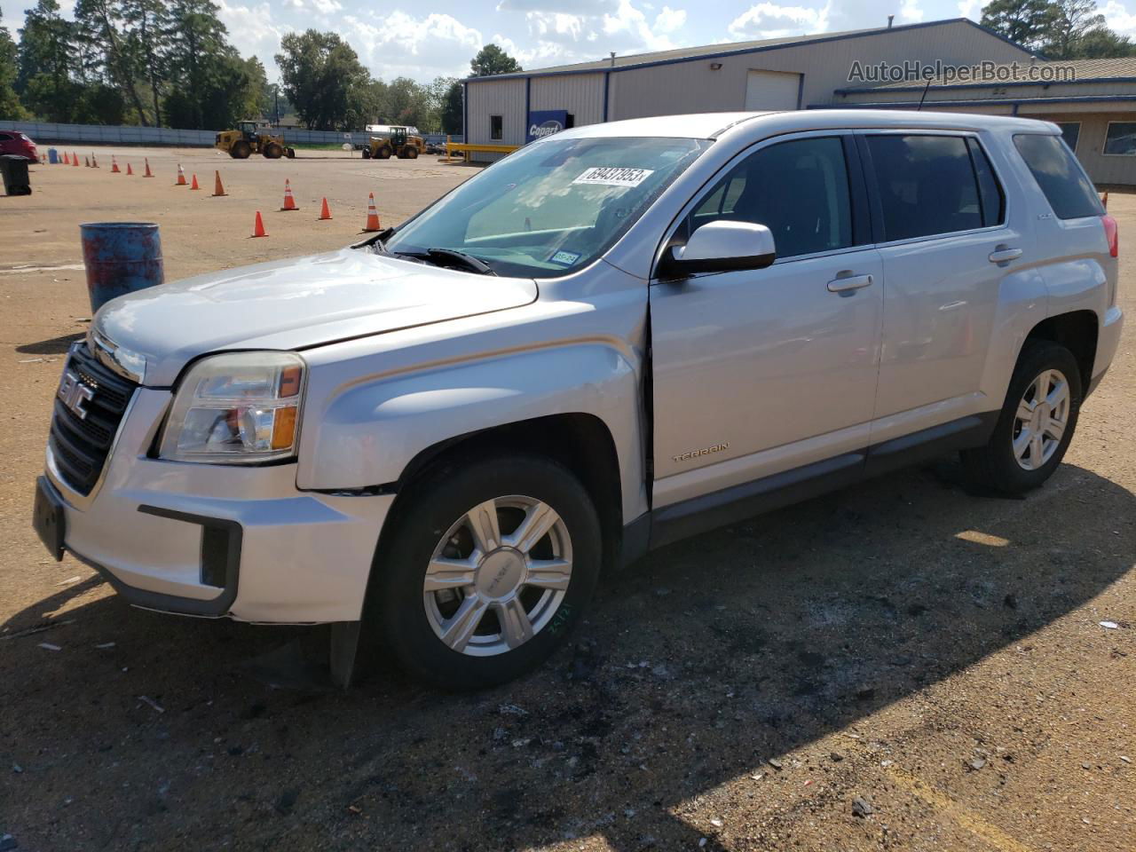 2016 Gmc Terrain Sle Silver vin: 2GKALMEK0G6164626