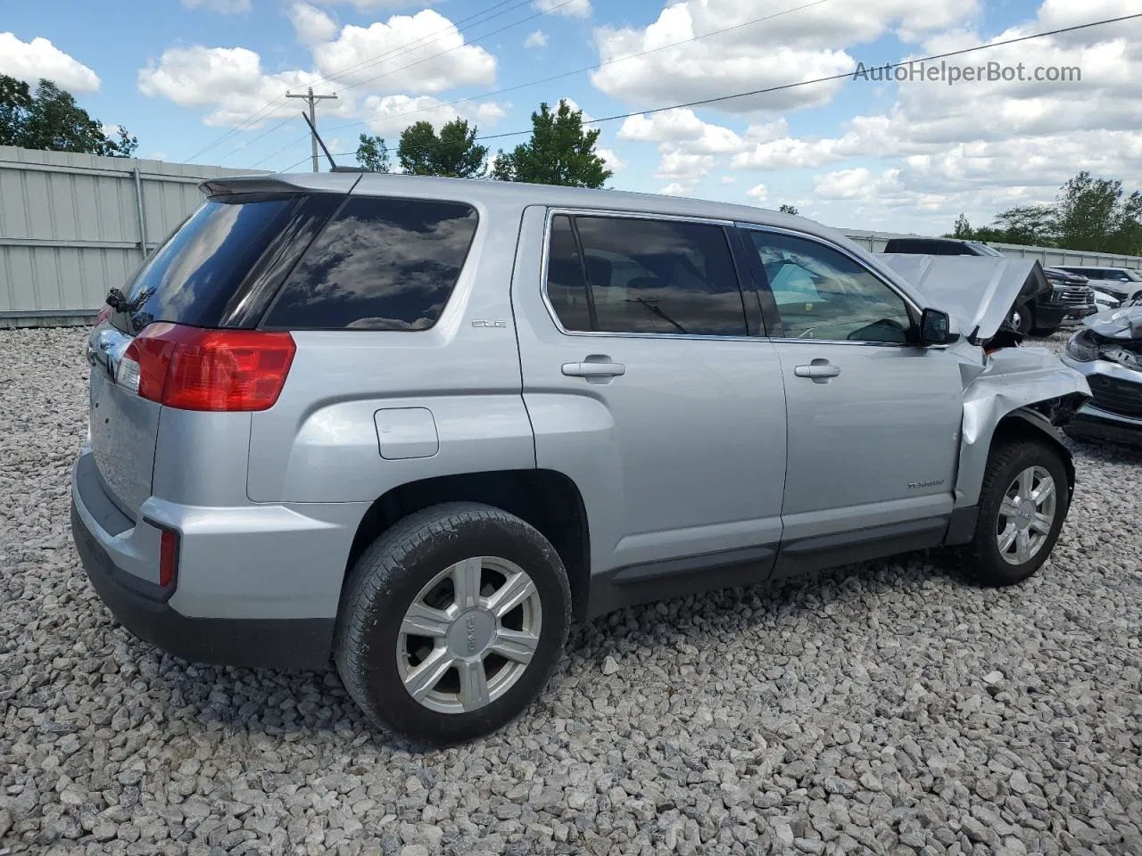 2016 Gmc Terrain Sle Серебряный vin: 2GKALMEK0G6165291