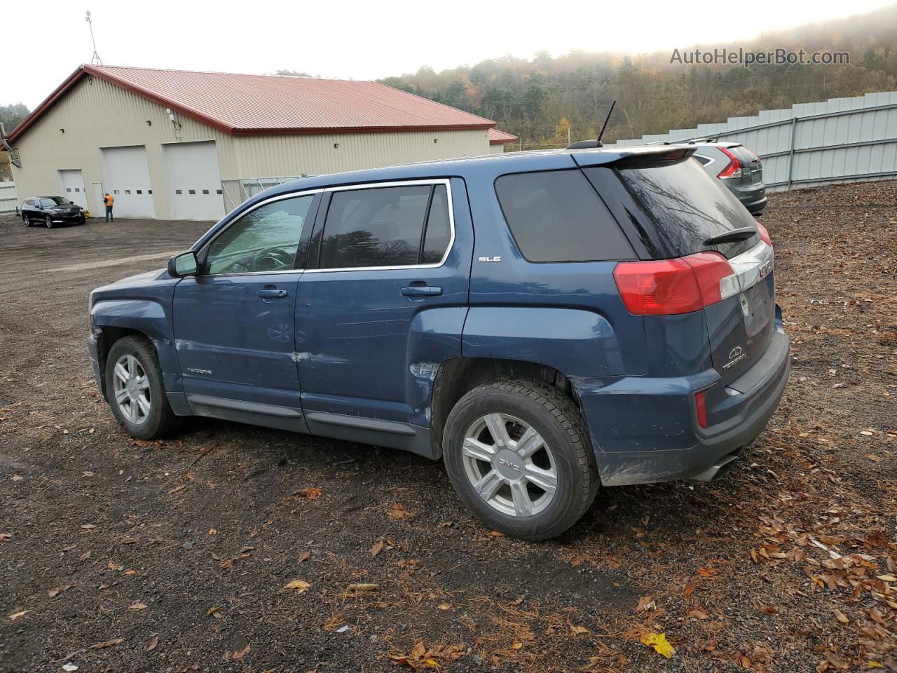 2016 Gmc Terrain Sle Blue vin: 2GKALMEK0G6212920