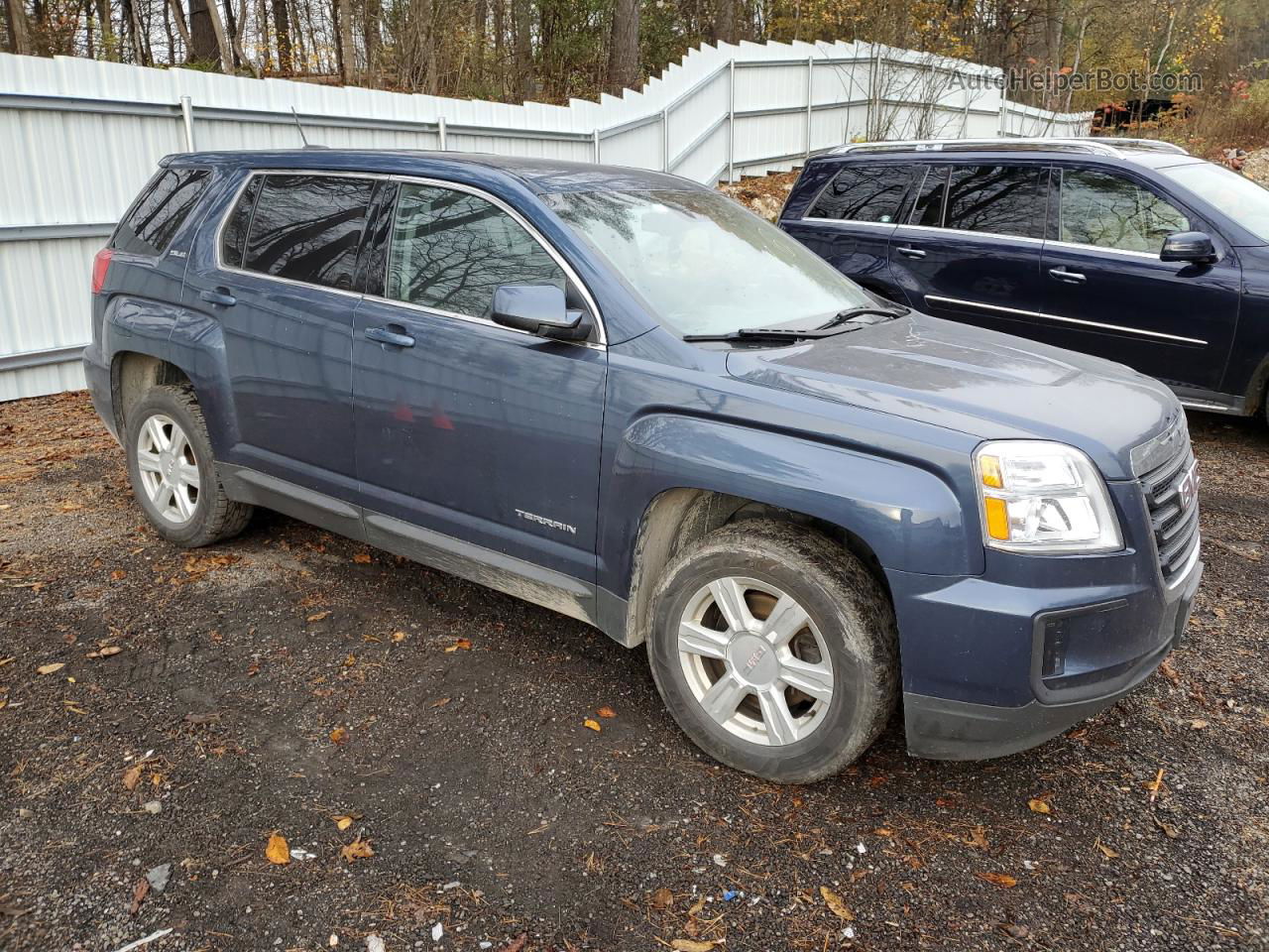 2016 Gmc Terrain Sle Синий vin: 2GKALMEK0G6212920