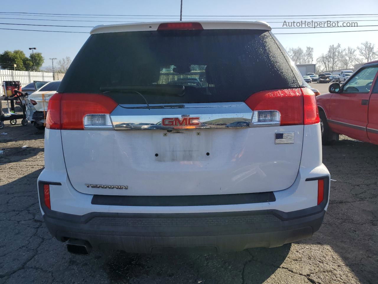 2017 Gmc Terrain Sle White vin: 2GKALMEK0H6100832