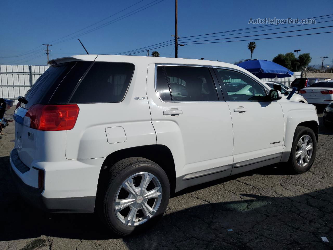 2017 Gmc Terrain Sle White vin: 2GKALMEK0H6100832