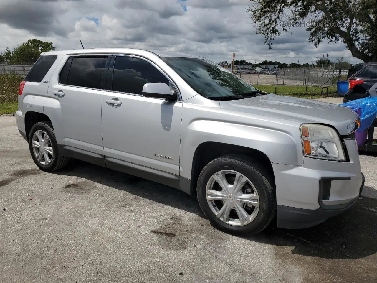 2017 Gmc Terrain Sle Silver vin: 2GKALMEK0H6322027