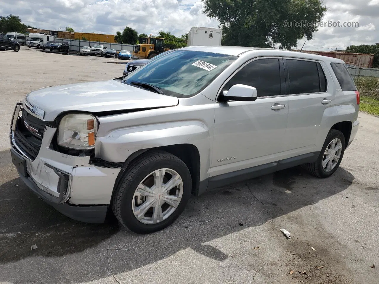 2017 Gmc Terrain Sle Silver vin: 2GKALMEK0H6322027