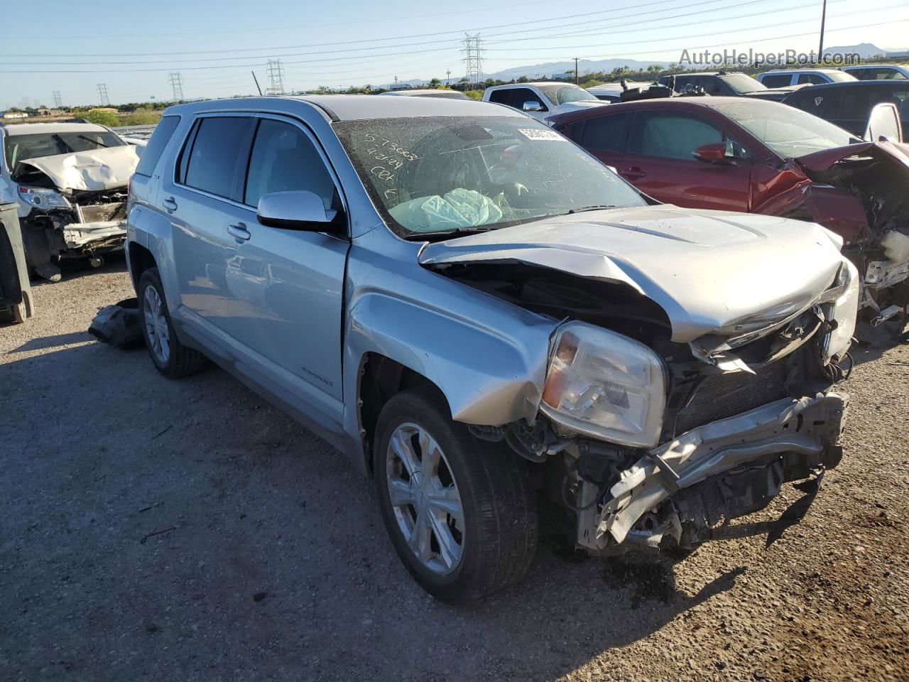 2017 Gmc Terrain Sle Silver vin: 2GKALMEK0H6352208