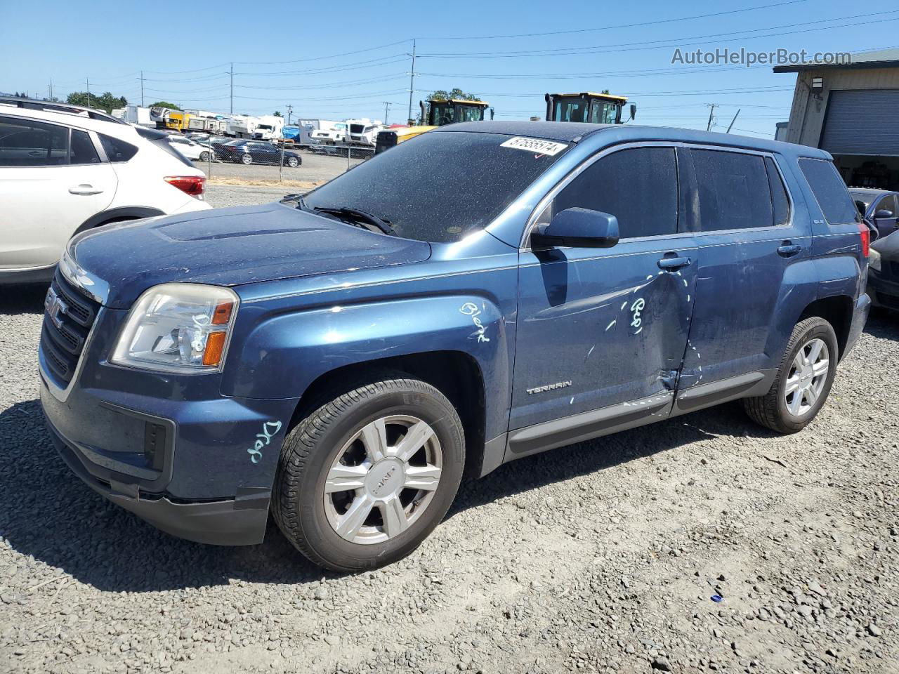 2016 Gmc Terrain Sle Blue vin: 2GKALMEK1G6119954