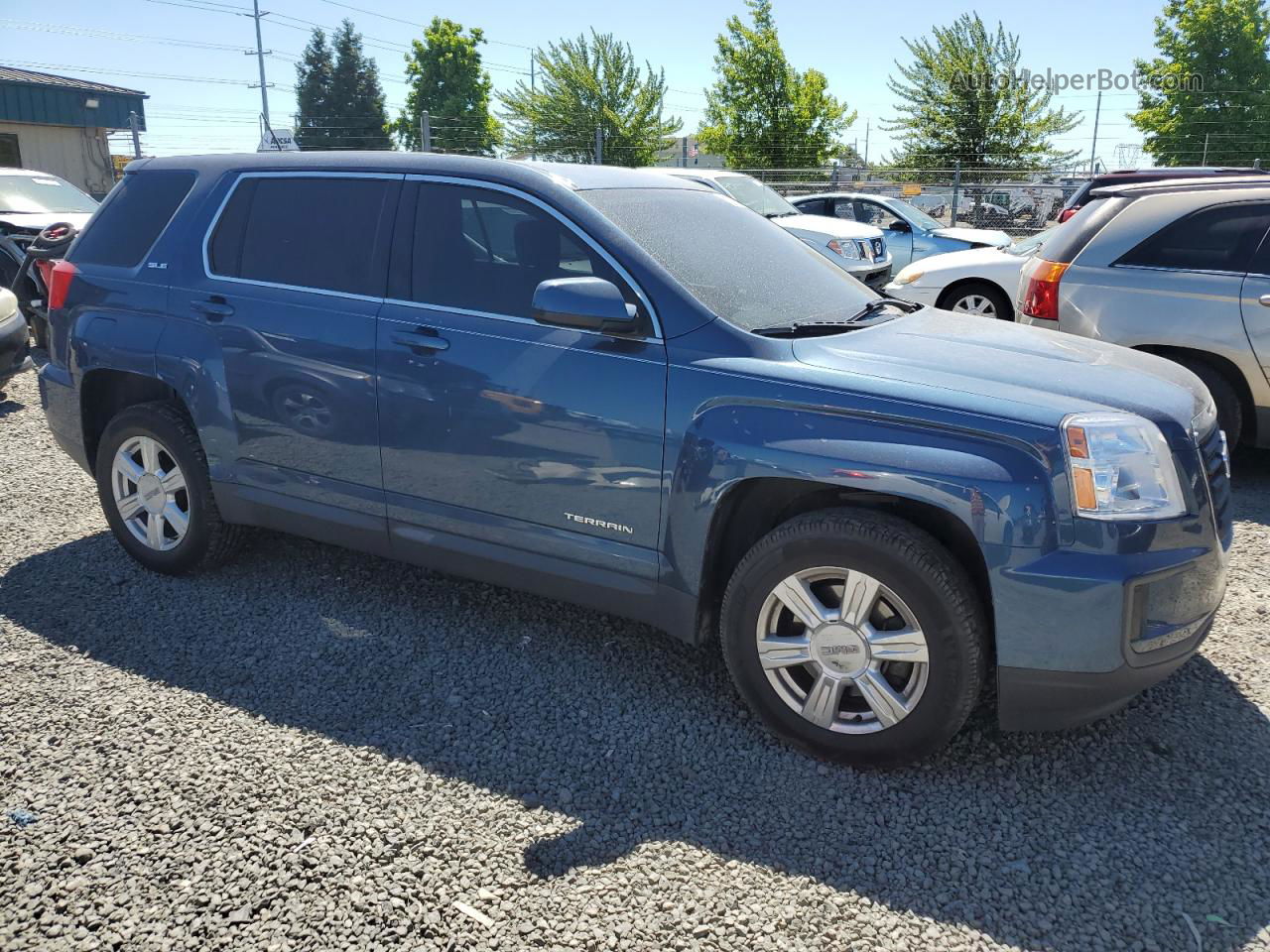 2016 Gmc Terrain Sle Blue vin: 2GKALMEK1G6119954